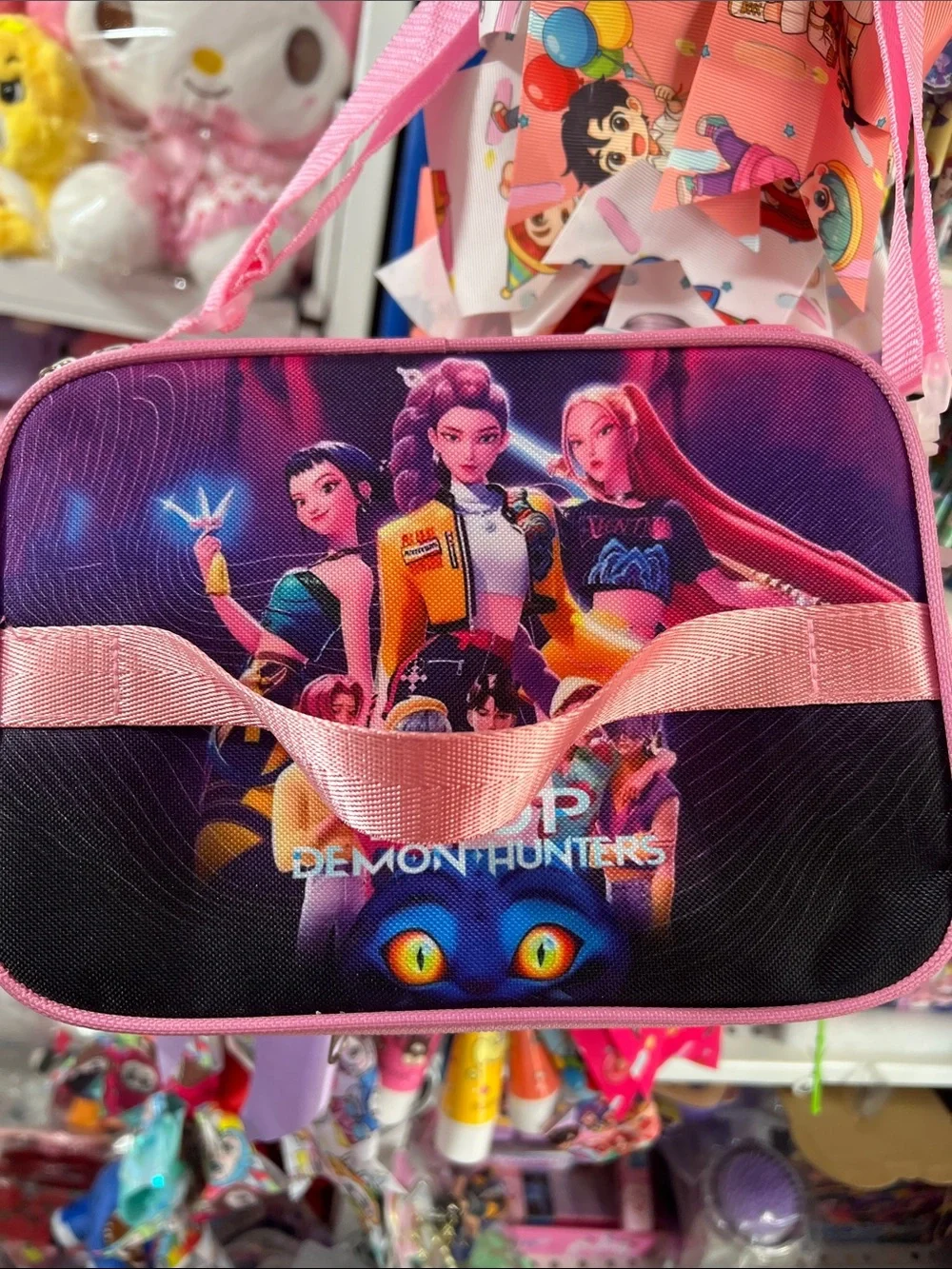 K-Pop Demon Hunters Pink Kids Crossbody Bags lunch Pack